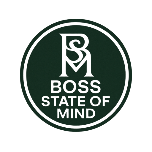 Logo Boss State of Mind-značka o mindsete, slobode a raste.